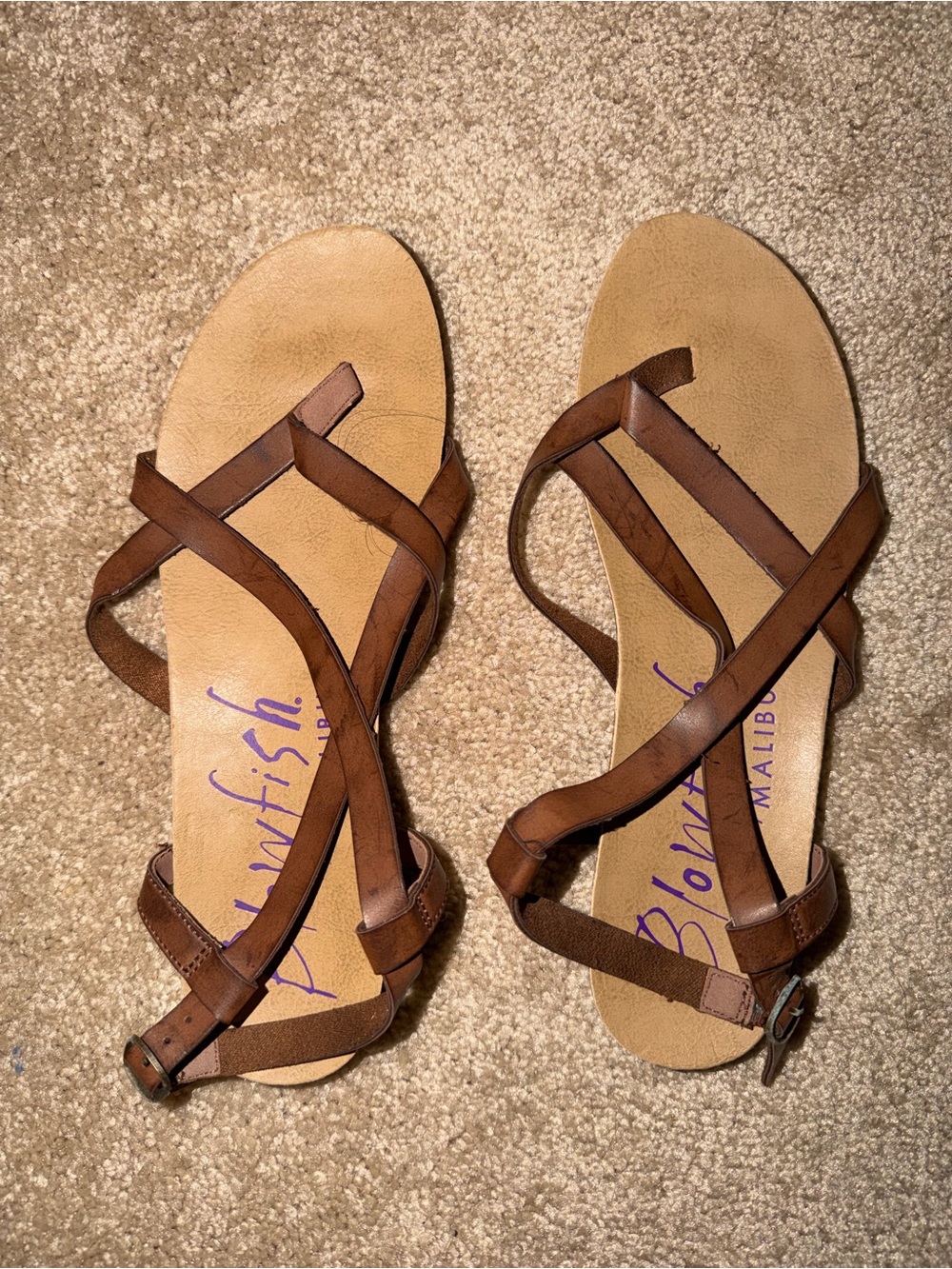 Blowfish Malibu Women's Brown Strappy Sandals - Casual Comfort
